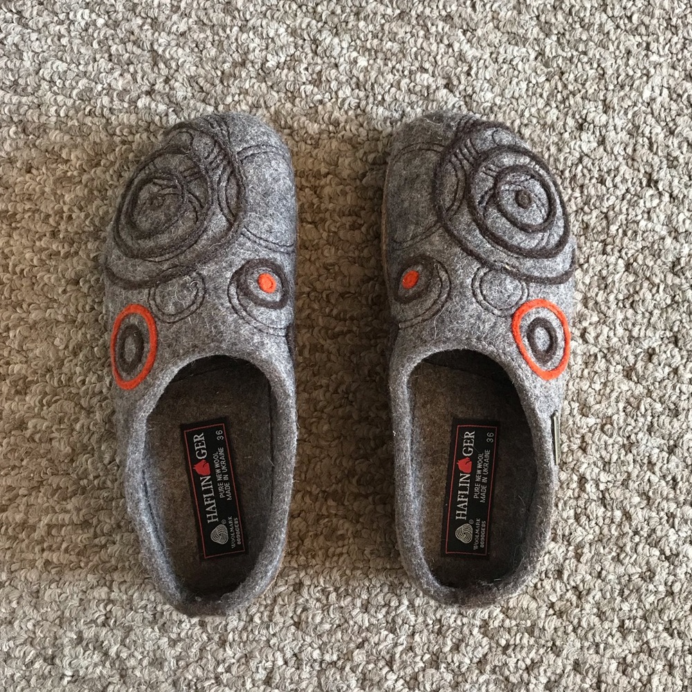 Haflinger Wool Clogs Size 36